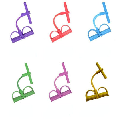 21 Fitness Resistance Bands-4 Tube Pedal Ankle Puller-45% OFF Exercise Foot Pull