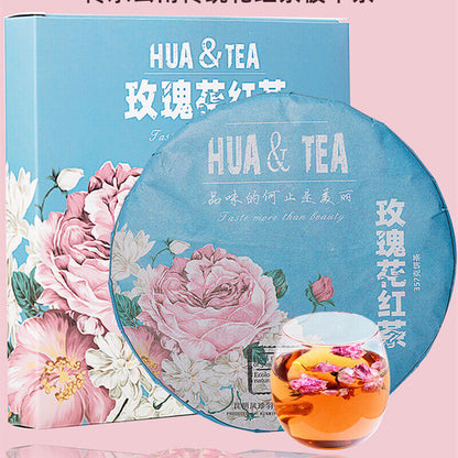 Fengqing Dian Hong Rose Black Tea Cake Red Tea Puer Golden Tea 357g Slimming Tea