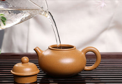 100cc chinese Yixing Handmade Zisha teapot Duan clay RongTian Gongfu Tea Pot