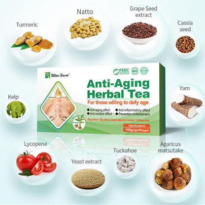Natural Herbal anti-aging tea skin beauty healthy tea 5g*30teabag