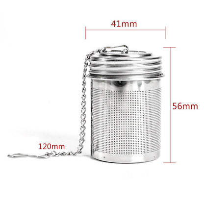 1PC Stainless Steel Tea Infuser Strainer Teapot Reusable Mesh Fil-ca