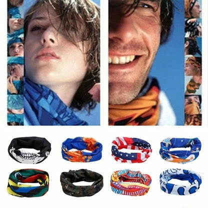 Hiking Scarf Sport Headwear Reversible Bandana Turban Scarves Outdoor Cycling