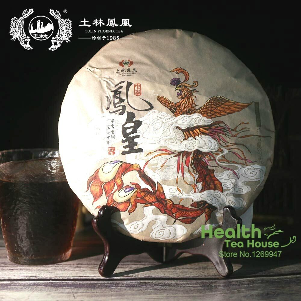 TuLin Phoenix Ripe Puer Tea "China Feng Huang" Shu Puerh Tea 357g/12.59oz