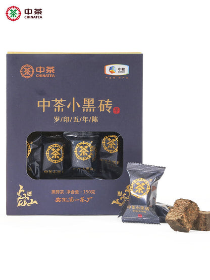 CHINATEA Brand Small Black Brick 5 Years Old Hunan Anhua Dark Tea Brick 150g Box