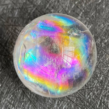 Quartz Crystal Balls Natural Stone Clear Rainbow Sphere Feng Shui Decors 25-30mm