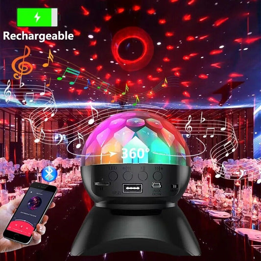 Wireless Disco Lamp with Bluetooth Speaker Birthday Party Light Ball Lightning