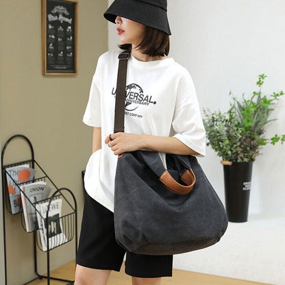 Women Shoulder Bag Canvas Totes Travel Crossbody Bag Shopper Handbags Purses