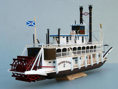USA Mississippi steam paddle boat 3D Paper model kit New