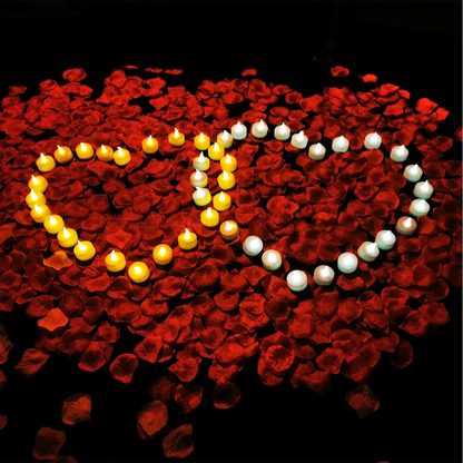 meSiYacu Led Tea Lights, Battery Light, Flameless Tealight Candles White