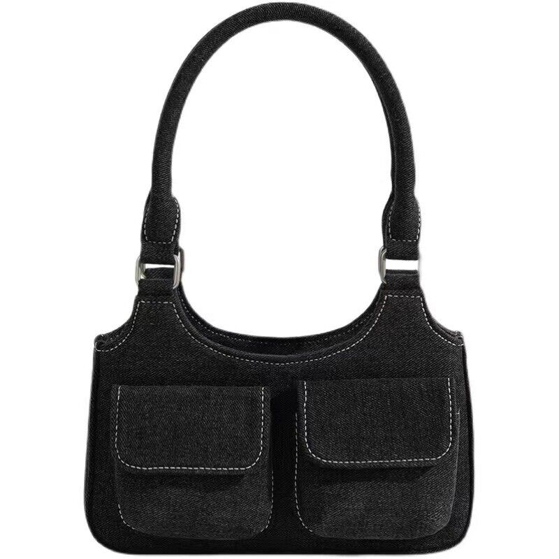 BAGGALLINI BLACK DOUBLE ZIP FLAP STYLE ORGANIZER CROSSBODY SHOULDER BAG PURSE