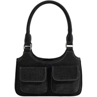 BAGGALLINI BLACK DOUBLE ZIP FLAP STYLE ORGANIZER CROSSBODY SHOULDER BAG PURSE
