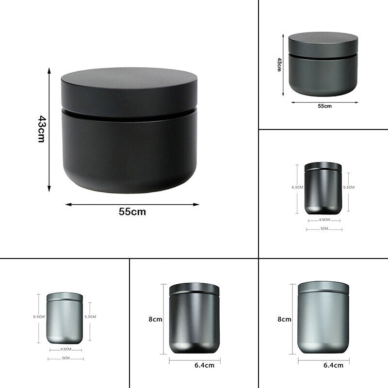 Aluminum Alloy Sealed Pill Case Container Tea Box Storage Bottle Cup Waterproof