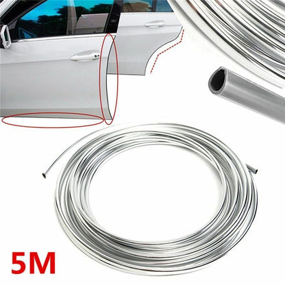 5m Car Door Protector Strip S1 Roll Styling Mouldings Moulding Chrome Body Edge