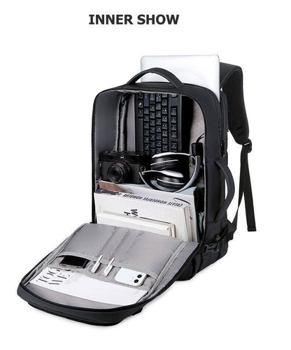 Men Business Backpacks Charging 17 Inch Laptop Bags Handle Backpack Travel Bag
