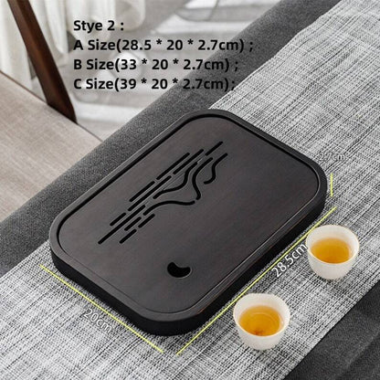 Chinese Wooden Tea Tray with Drainage|Gong Fu tea Tray