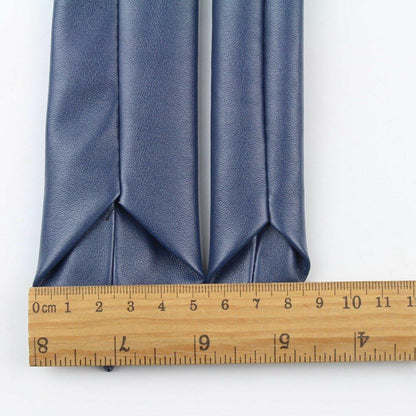 Men's Fashion Leather Patchwork Ties 144x5.5cm Wedding Party Women Adult Necktie