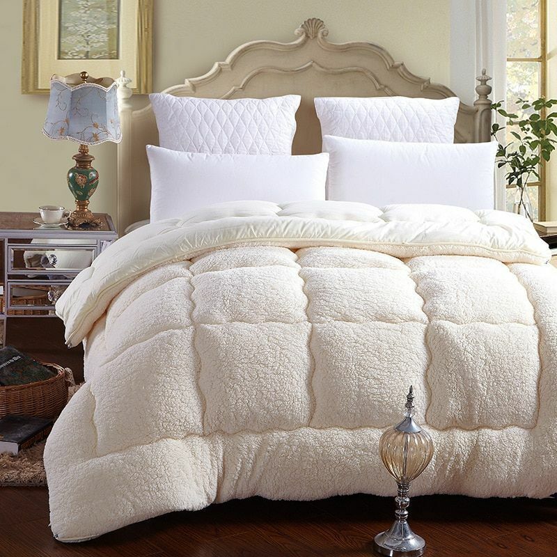 Warm Velvet Blanket Wool Quilt Cashmere Thick King Queen Double Comforter Duvets