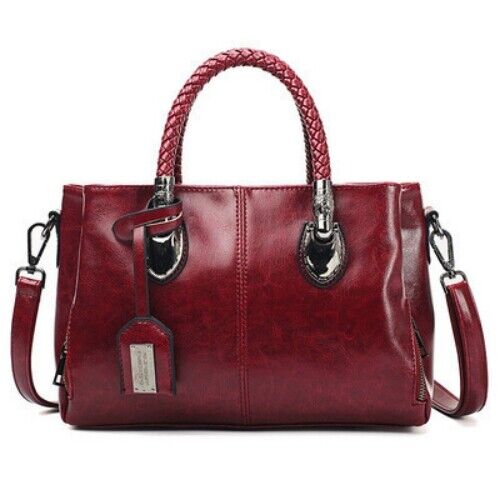 Women's Ladies PU Leather Handbags Shoulder Tote Bag Purse Crossbody Handbag