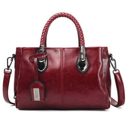 Women's Ladies PU Leather Handbags Shoulder Tote Bag Purse Crossbody Handbag