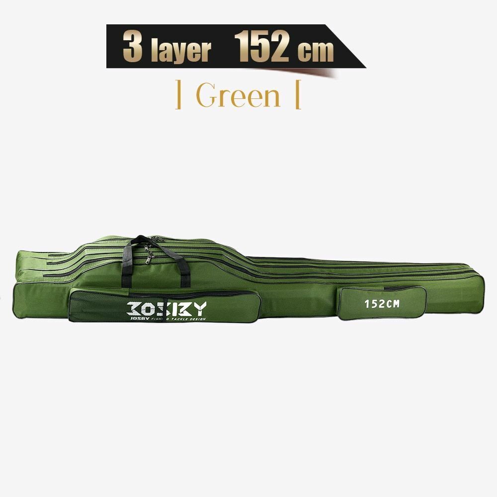 Fishing Rod Storage Bag Oxford Cloth Multifunctional 1/2/3 Layer Large Capacity