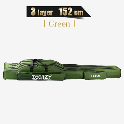 Fishing Rod Storage Bag Oxford Cloth Multifunctional 1/2/3 Layer Large Capacity