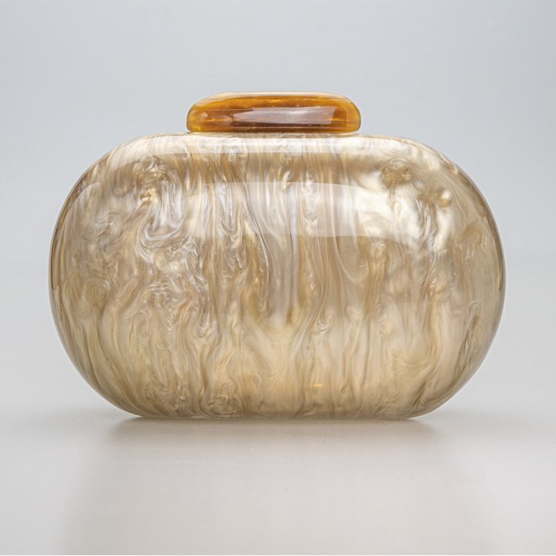 Pearl Acrylic Clutch Marble Handbag Evening Bag Wedding Wallet Party Prom Purse
