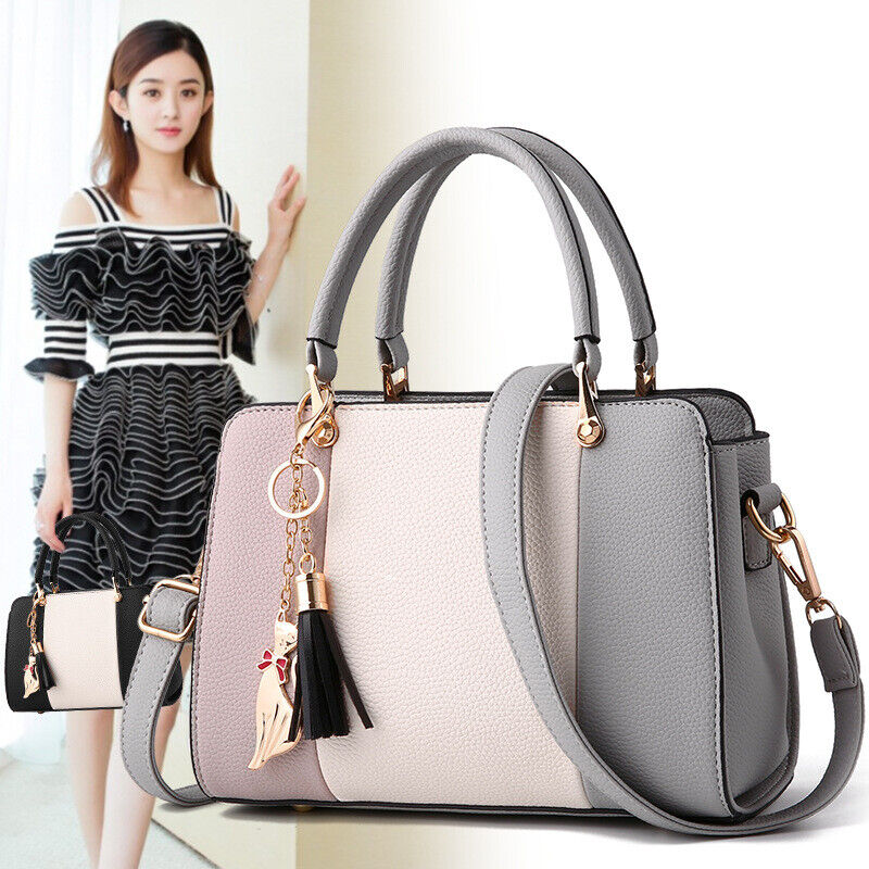 Women Faux Leather Shoulder Bag Tote Purse Handbags Messenger Crossbody Satchel