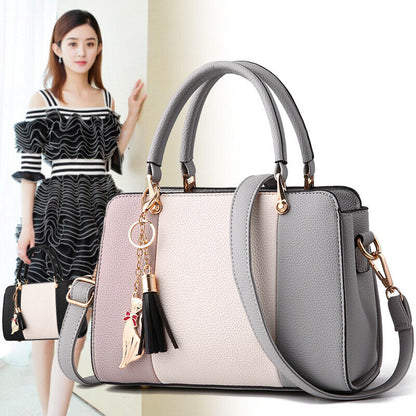 Women Faux Leather Shoulder Bag Tote Purse Handbags Messenger Crossbody Satchel