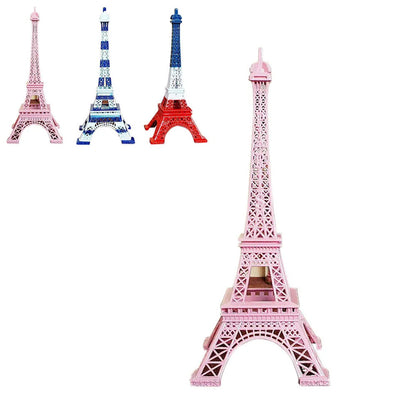 Home Decorations Metal Colorful France Paris Eiffel Tower Elegant Statue 18-25cm