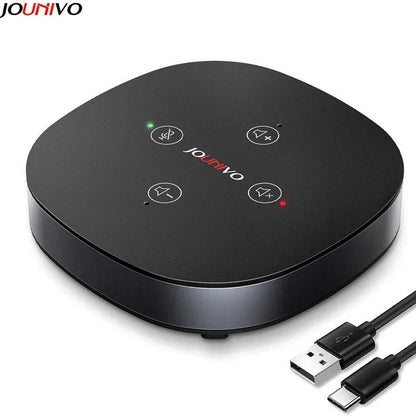 USB Conference Speaker, Microphone with Speakers, Omnidirection Zoom Mic Speaker