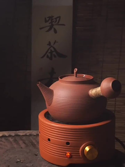 1000ml boil water pot with handle tea brew boiling pot ceramic pottery tea pot