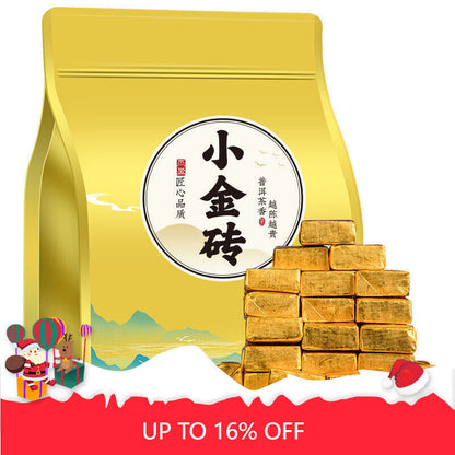 Yunnan Aged Puerh Tea Old Ripe Tea Puerh Small Golden Brick Puerh Tea 500g