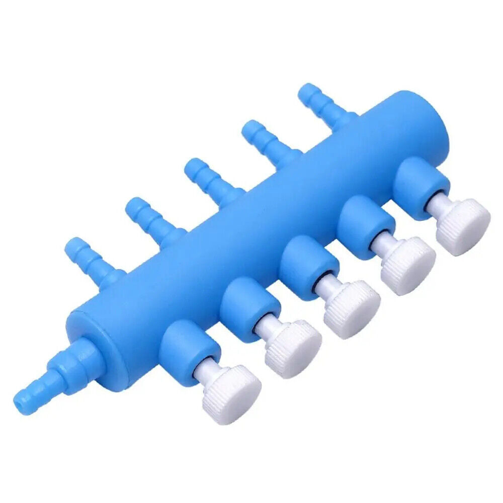 Aquarium Air Control Valves 2-6 Ways Plastic Fish Tank Split-Flow Air Pump Tools