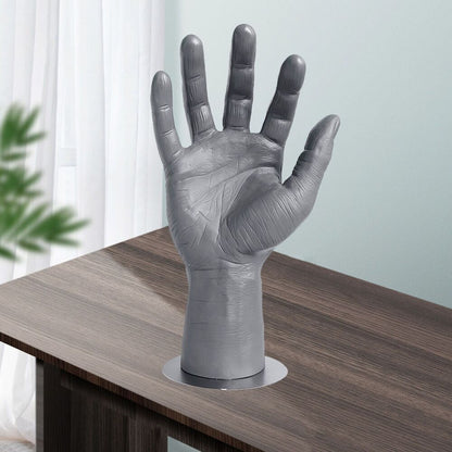 Male Left Hand Mannequin Realistic Model Jewelry Display Stands Bendable Holders