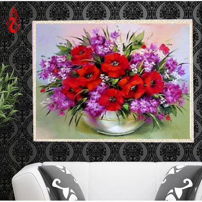 DIY Diamond Embroider Beautiful Flowers Diamond MosaicTile 5D Diamonds Painting