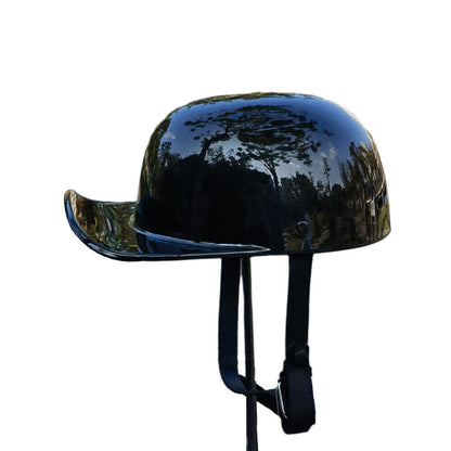 Retro Baseball Cap DOT Motorcycle Half Helmet Open Face Scooter Moped Jet Helmet