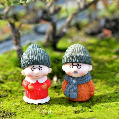 4PCS Resin Crafts Ornament Miniature Figurine Plant Pot Fairy Garden Decor