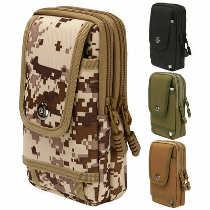 Oxford Cloth Outdoor Tactical Bag Mobile Phone Waist Belt Pack Pouch Hunting 70g