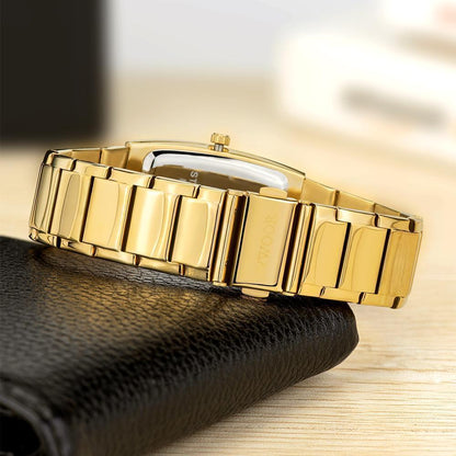 Nuevo Reloj De Color Dorado Para Hombre - Cuarzo De Lujo - Acero Inoxidable