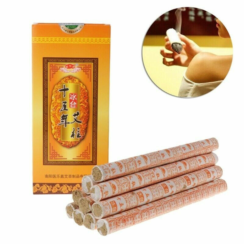 Chinese Moxibustion Acupuncture Therapy Fifteen Years Aging Moxa Roll Stick