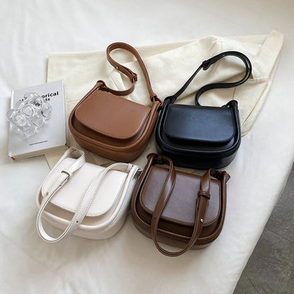 2023 Winter PU Leather Women's Handbag Short The Latest Shoulder Crossbody Bags