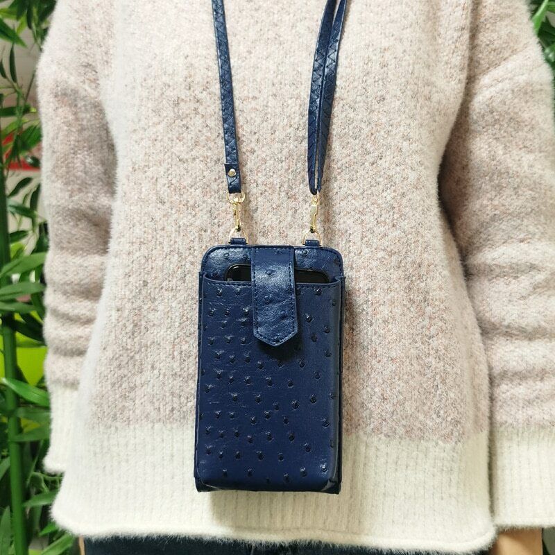 New Crossbody Bag Leather Strap Purse Clutch Bags Phone Bag Mutifunction Wallet