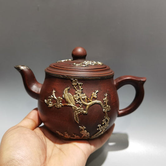 Chinese Yixing Zisha Clay Handmade pattern Exquisite Teapot 品名：玉笠壶 底款：顾景舟