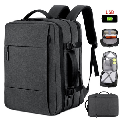 Men Backpack Charging Male Laptop Bagpack Business Travel Luggage Bag