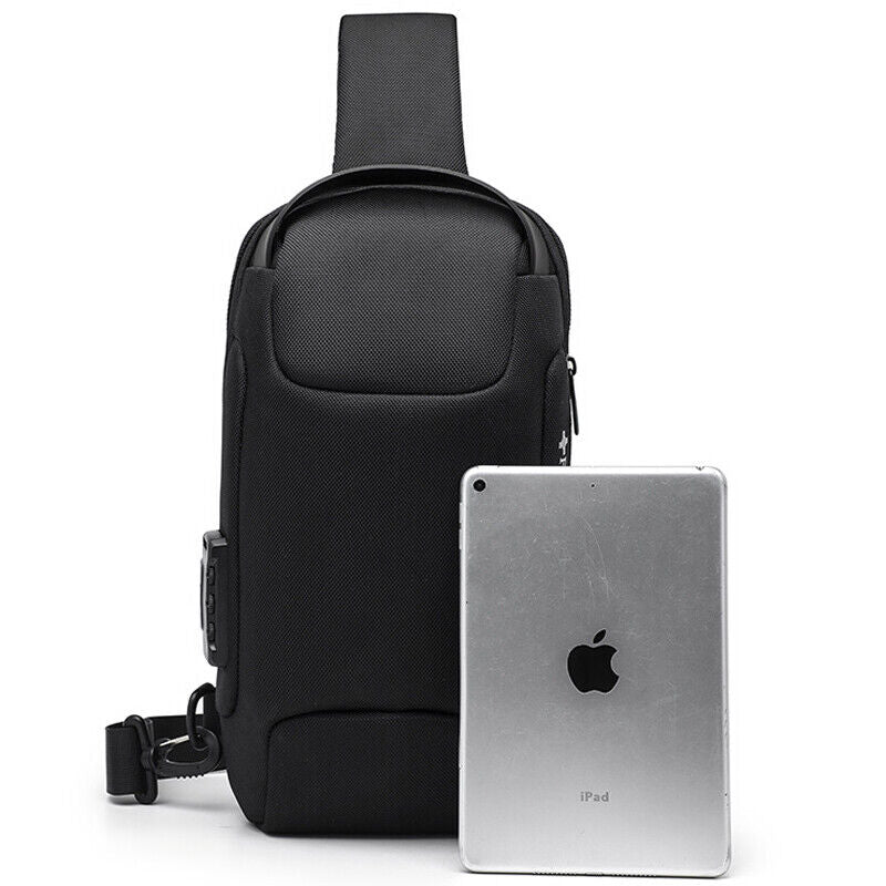 Men's Sling Backpack Oxford cloth Waterproof&Anti-theft Crossbody Bag Camouflage