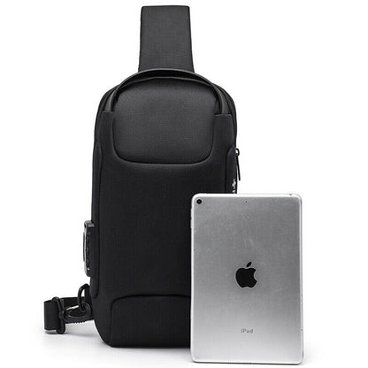 Men's Sling Backpack Oxford cloth Waterproof&Anti-theft Crossbody Bag Camouflage