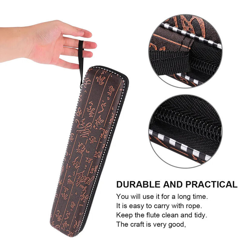 Bamboo Flute Box Shockproof Resistant to Moisture Instrument Flute Case Bag