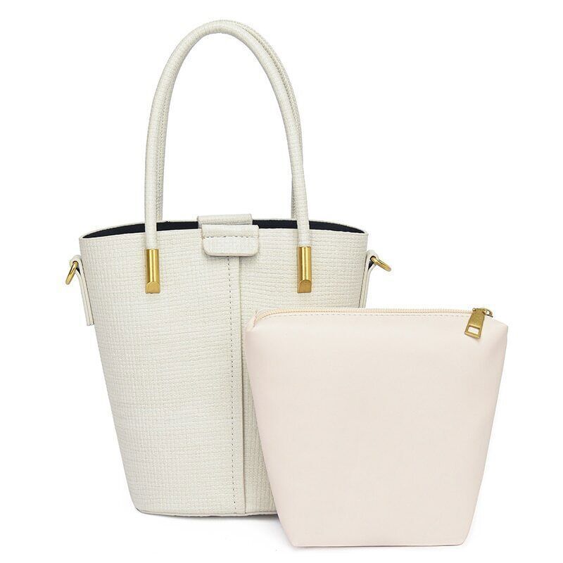 2piece/set Cowhide Women's Handbags Ladies Tote Women Shoulder Crossbody Bag