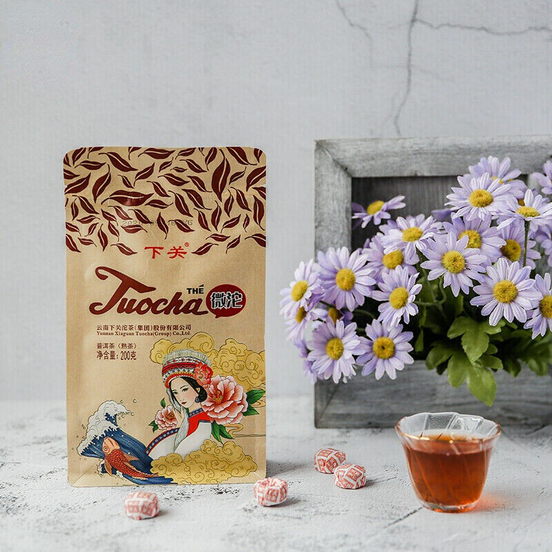 200g/7.05oz Ecology Ripe Puer Tea Tuocha Wei Tuo Pu-erh Tea Mini Tuo Cha