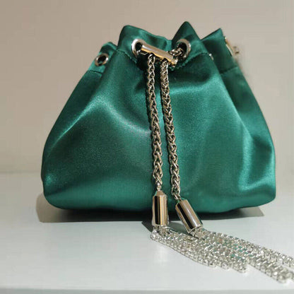 Bags Diamonds Female Shoulder Tassels Chains Handbags Women Crossbady Bag